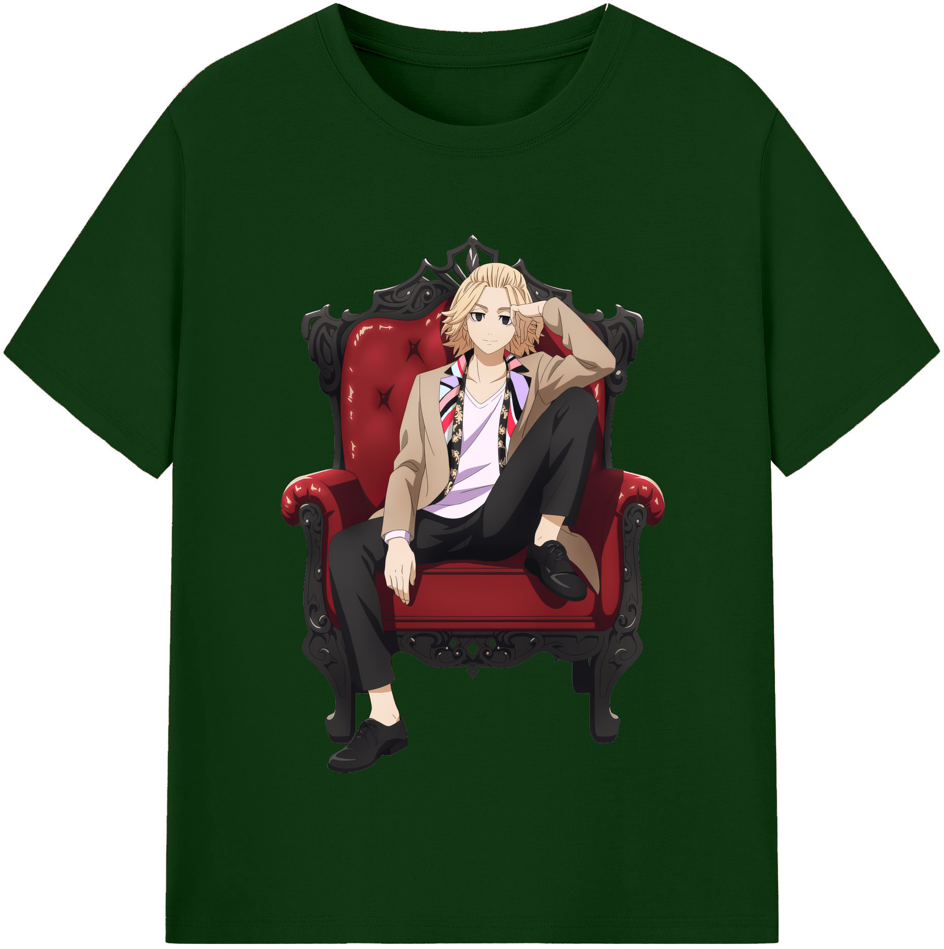 （画像用） 東京リベンジャーズ Tokyo Revengers 綿100％半袖Tシャツ（フロントプリント）